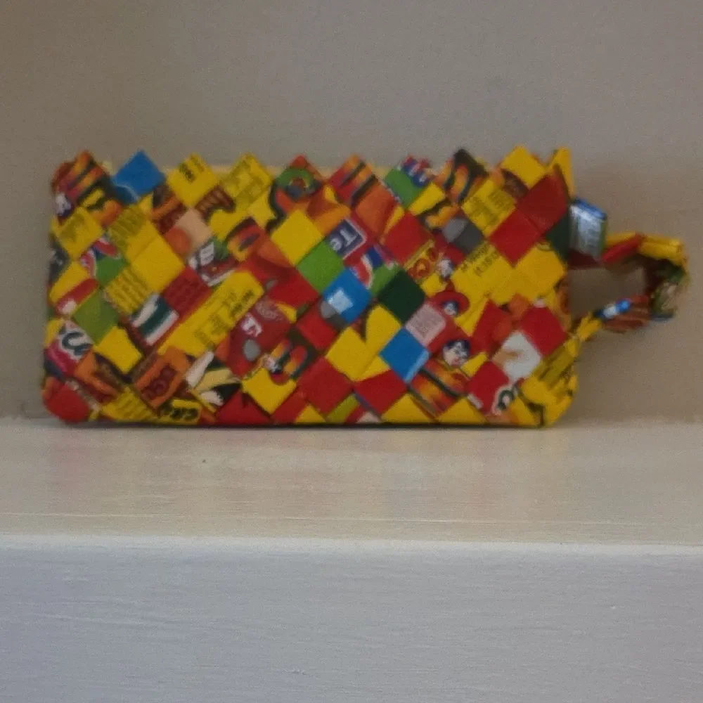 Colorful Woven Clutch